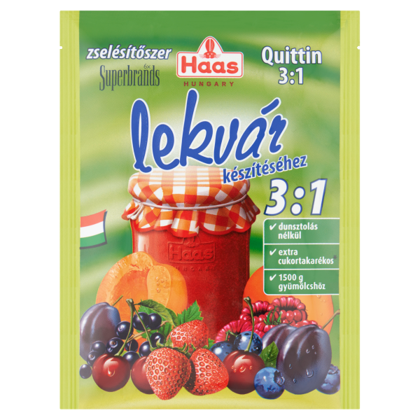 Haas Quittin 3:1 Zselésítő Befőzöszer PRÉMIUM 25g /40/