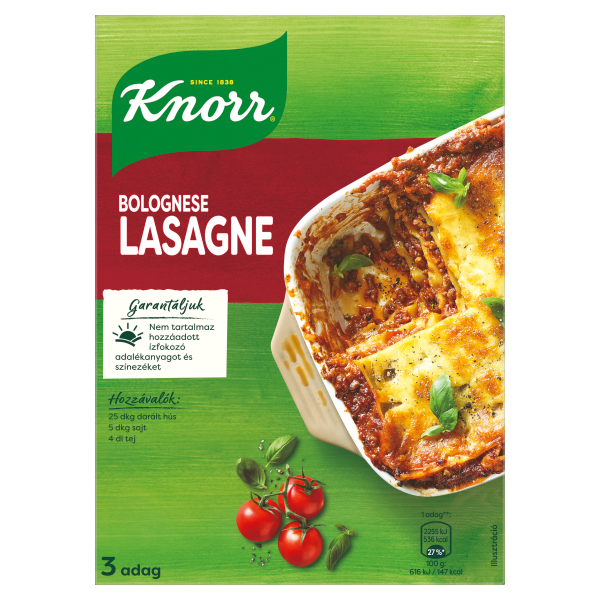 Knorr 205g Bolognai Lasagne tészta