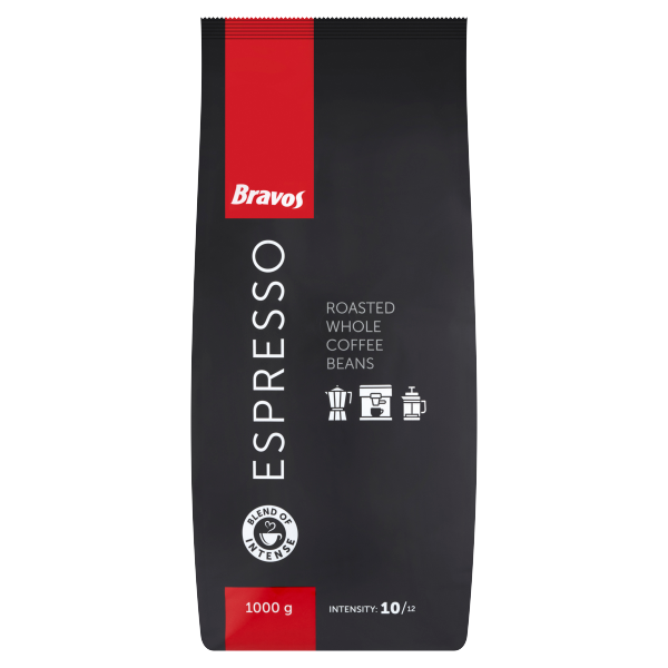 Bravos Espresso szemes kávé 1kg /12/