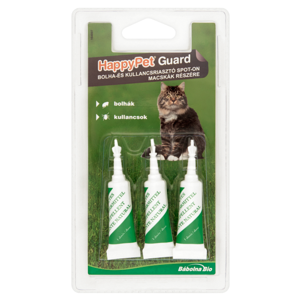 HappyPet G.Bolha,K.riasztó spot-on macska 3x2ml