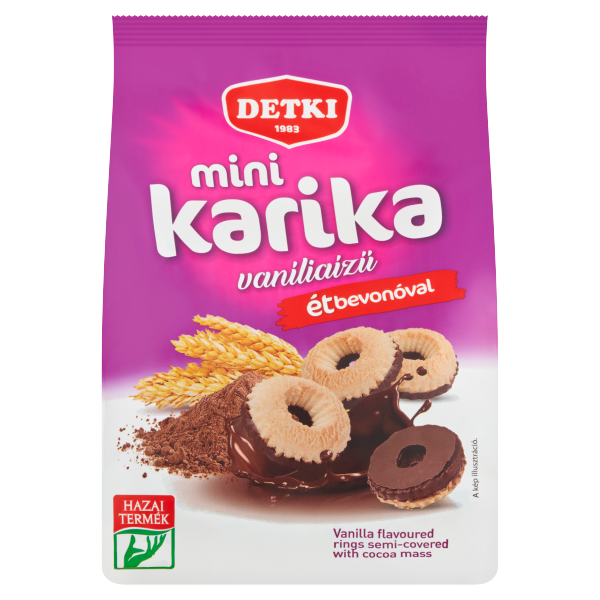 Detki Mini Karika vaníliaízű teasütemény ét 150g /12/ ZACSKÓS