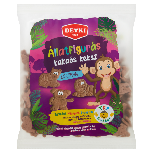Detki Állatfigurás Kakaós HT keksz 160g
