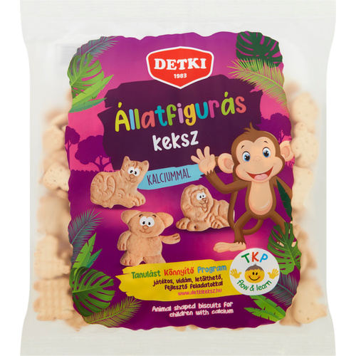 Detki Állatfigurás Háztartási keksz 160g-új