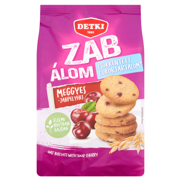Detki Zab-Álom Meggy Zabpe keksz 150g