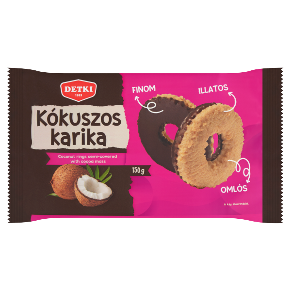Detki kókuszos karika ét 150g /13/