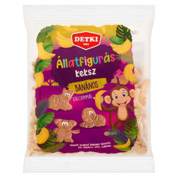 Detki Állatfigurás Banános keksz 160g