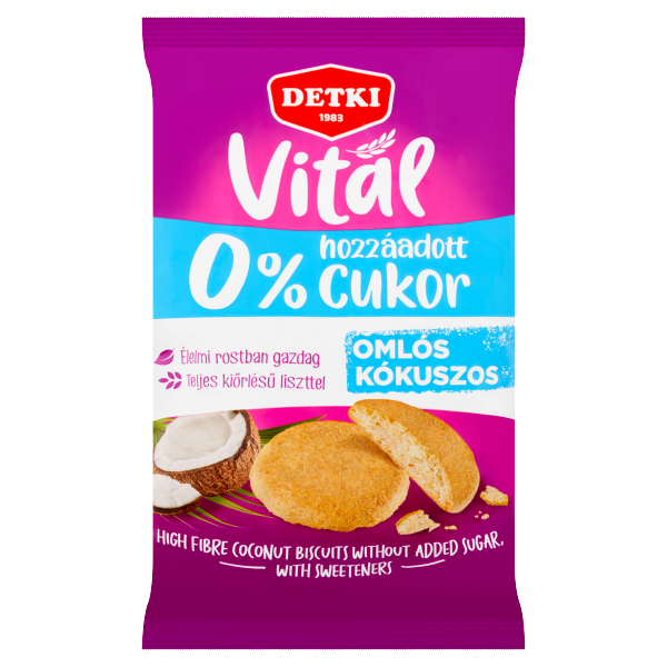 Detki Diabetikus Kókuszos teasüt 180g