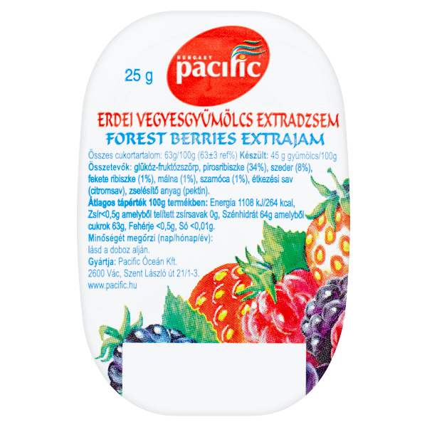 Erdei gyümölcs dzsem extra 25g