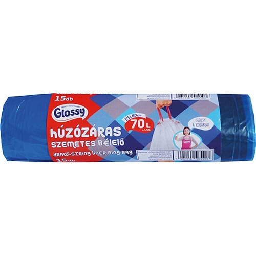 Glossy Szalagbehúzós szemetes 70L