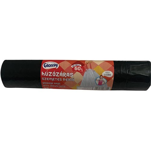 Glossy Szalagbehúzós szemetes 60L