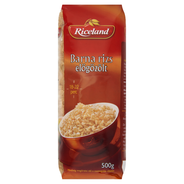 RICELAND BARNA ELŐGŐZÖLT RIZS 500G