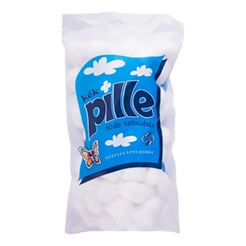 Kék Pille Vattalabda fehér 80db