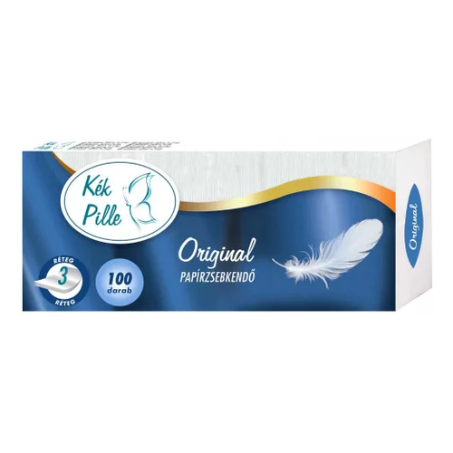 Kék Pille Papírzsebkendő 3rét. 100db
