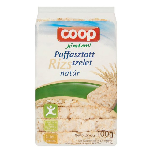 COOP JÓ NEKEM PUFF. RIZSSZELET NATÚR 100G