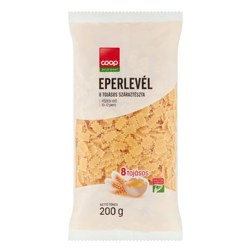 COOP EPERLEVÉL 8TOJÁS.SZÁRAZTÉSZTA 200G