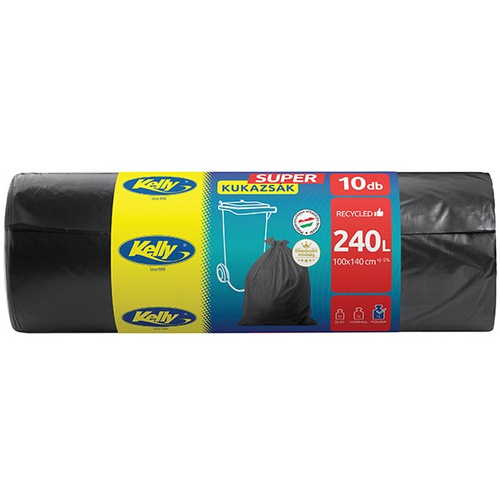 Kelly SUPER Kukazsák 240 liter 28my 10db