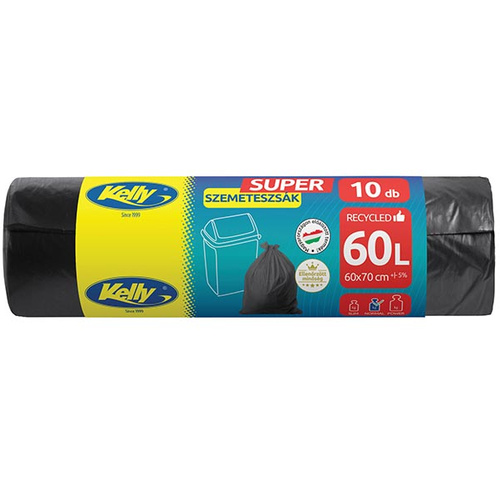 Kelly SUPER Szemeteszsák 60L 15my 10db