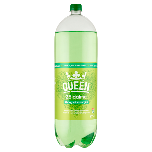 Queen Zöldalma Cukorral 2.5 L PET DRS