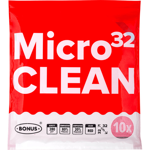 Bonus MicroClean kendő Piros 10/1