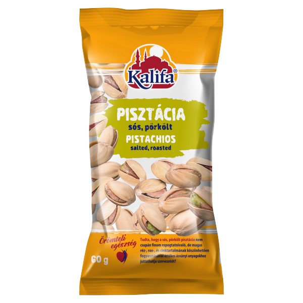 Kalifa pisztácia sós pörkölt 60g/20/