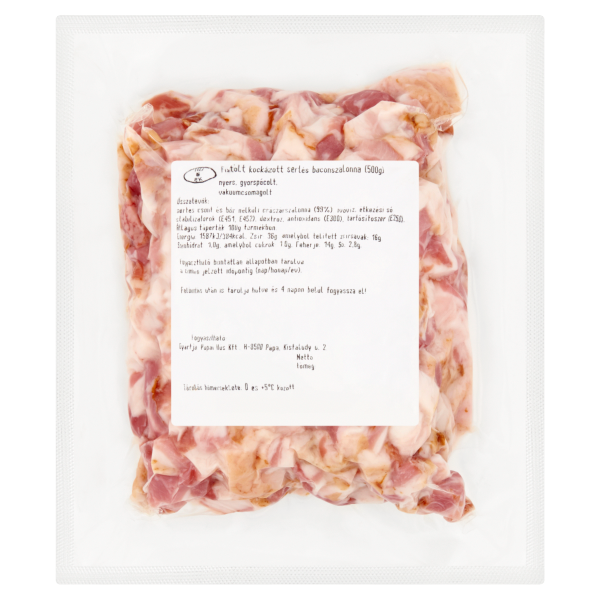  Pápai Bacon kockázott 0.5 kg