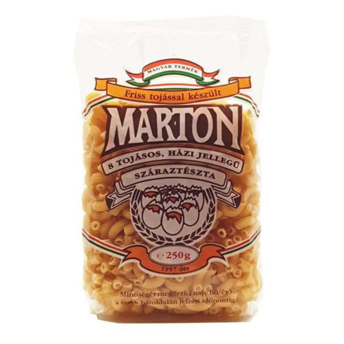 Marton Tészta Szarvacska 8 tojásos 250g