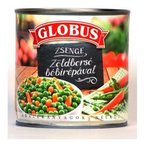 Globus Zöldborsó bébirépával 200g/130gVK