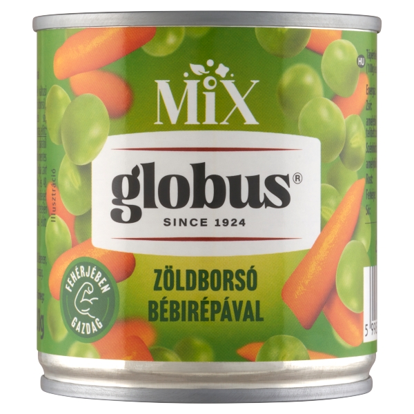 GLOBUS Zöldborsó bébirépával 200g/130g
