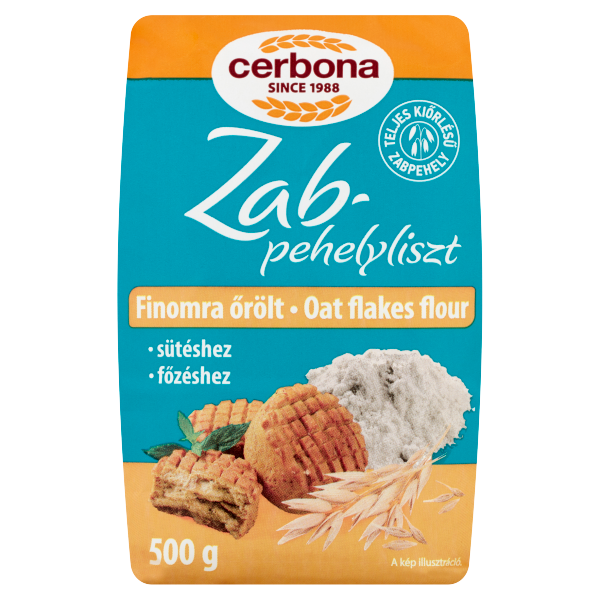 Cerbona Zabpehelyliszt 500 g K10VK