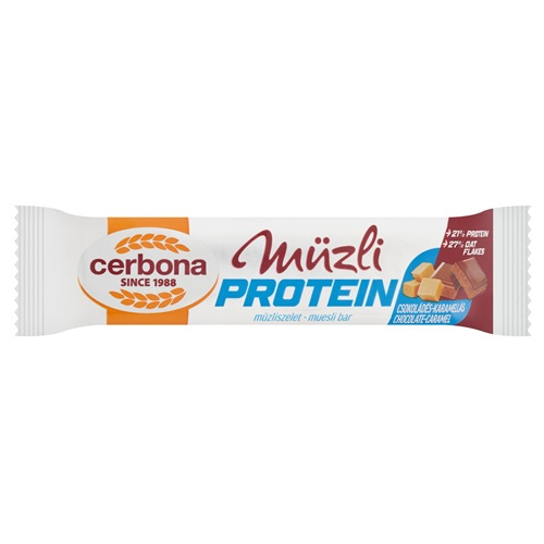 Cerbona Protein Csokoládés-karamellás müzliszelet 35g