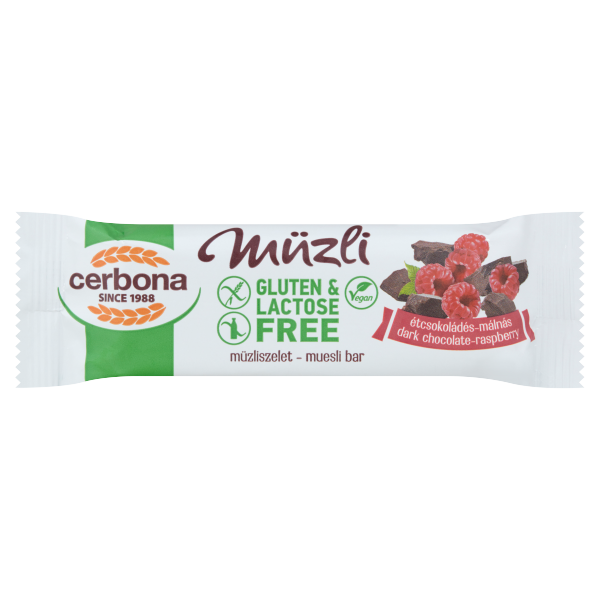 Cerbona GM étcsokis-málnás müzliszelet 35g/20/