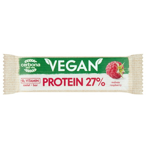 Cerbona Vegán málnás szelet+protein 40g
