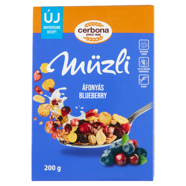 Cerbona müzli áfonyás 200g
