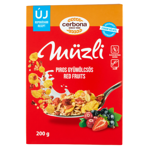Cerbona Müzli Piros Gy. 200 g