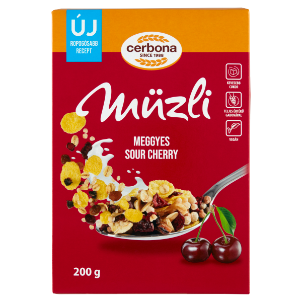 Cerbona müzli meggyes 200g