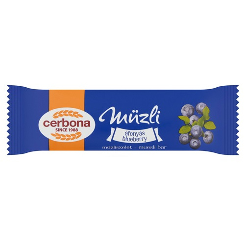 Cerbona müzli szelet áfonyás joghurtos tejbev. 20g /20/
