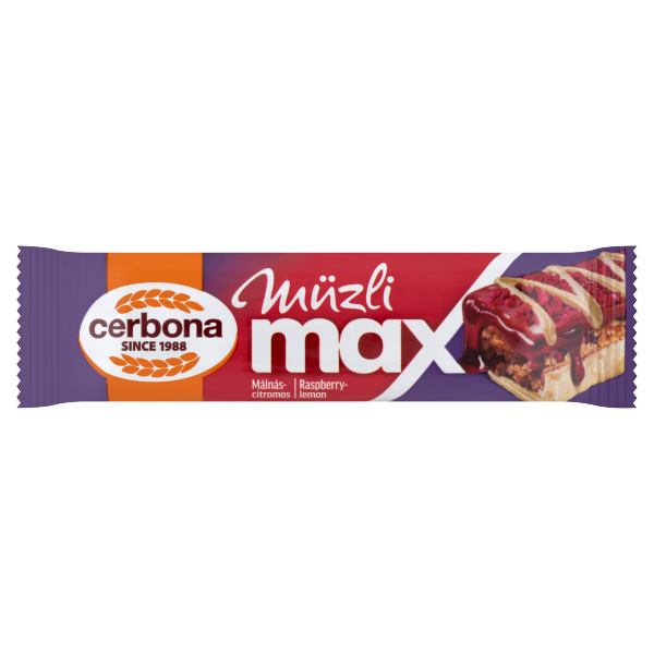 Cerbona Max málnás-citromos szelet 30g