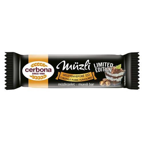 Cerbona müzli szelet Gesztenyepüré  20g