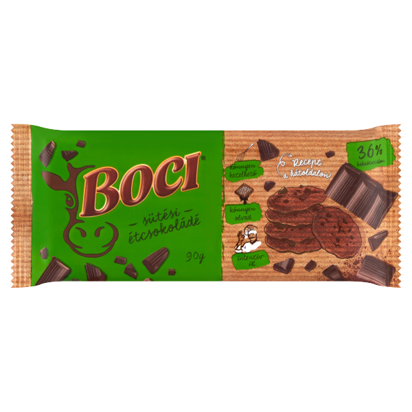 BOCI Sütési étcsokoládé 90g /20/