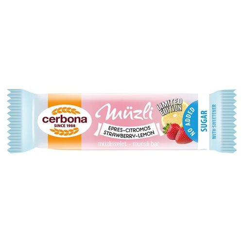 Cerbona eper-citrom müzlisze No cuk 20g