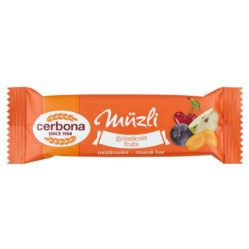 Cerbona müzli szelet gyümölcsös 20g/20/