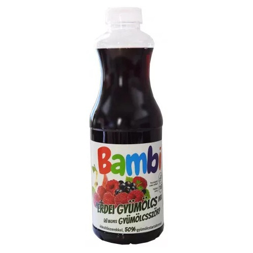 Bambi Szörp Erdei gyümölcs 50% 1 L DRS
