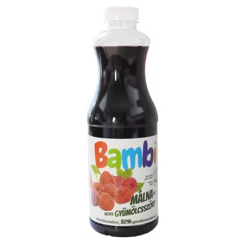 Bambi Szörp Málna 50% 1 L DRS