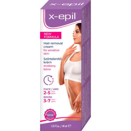 X-Epil Szőrtelenítő arcra és bikinivonala 40ml