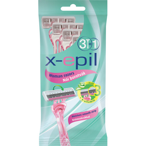 X-epil Eld. Női Borotva 3+1db