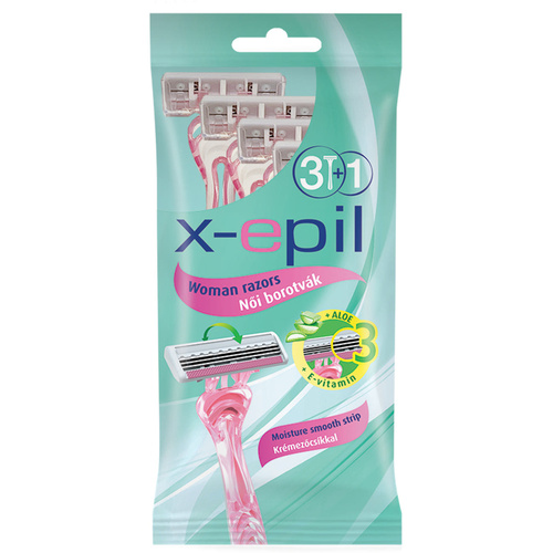 X-Epil eldobható női borotva 3 pengés 3+1db