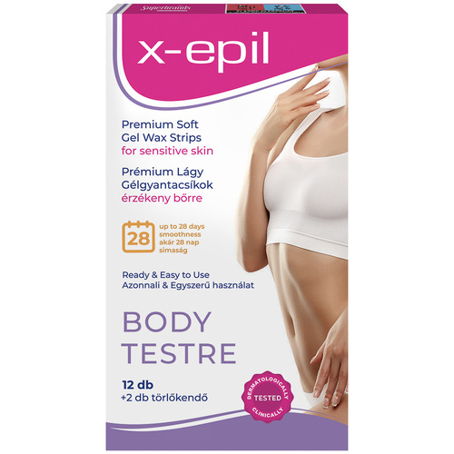 X-Epil H.kész pré.gélgyantacsík testre 12db