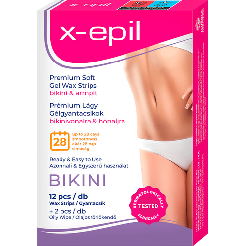 X-Epil használatrakész gyantacsík bikini-hónalj