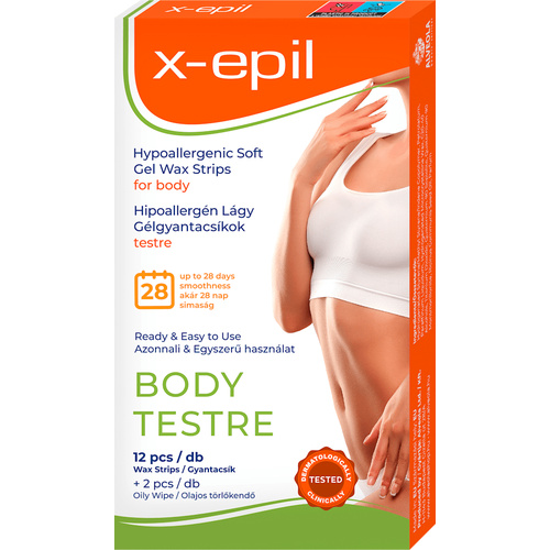 X-Epil Hypoallergén gélgyanta.Testre 12db