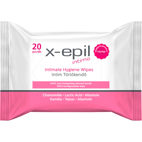 X-Epil Intimo intim törlőkendő 20db